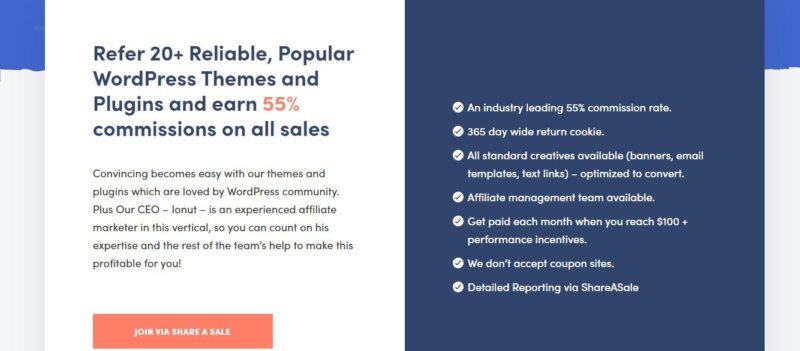 10 WordPress Themes Affiliate Programs