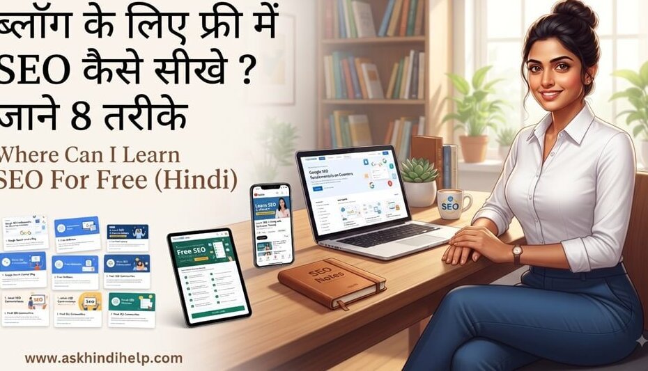 Where Can I Learn SEO For Free (Hindi) | ब्लॉग के लिए फ्री में SEO कैसे सीखे ? जाने 8 तरीके (2026)
