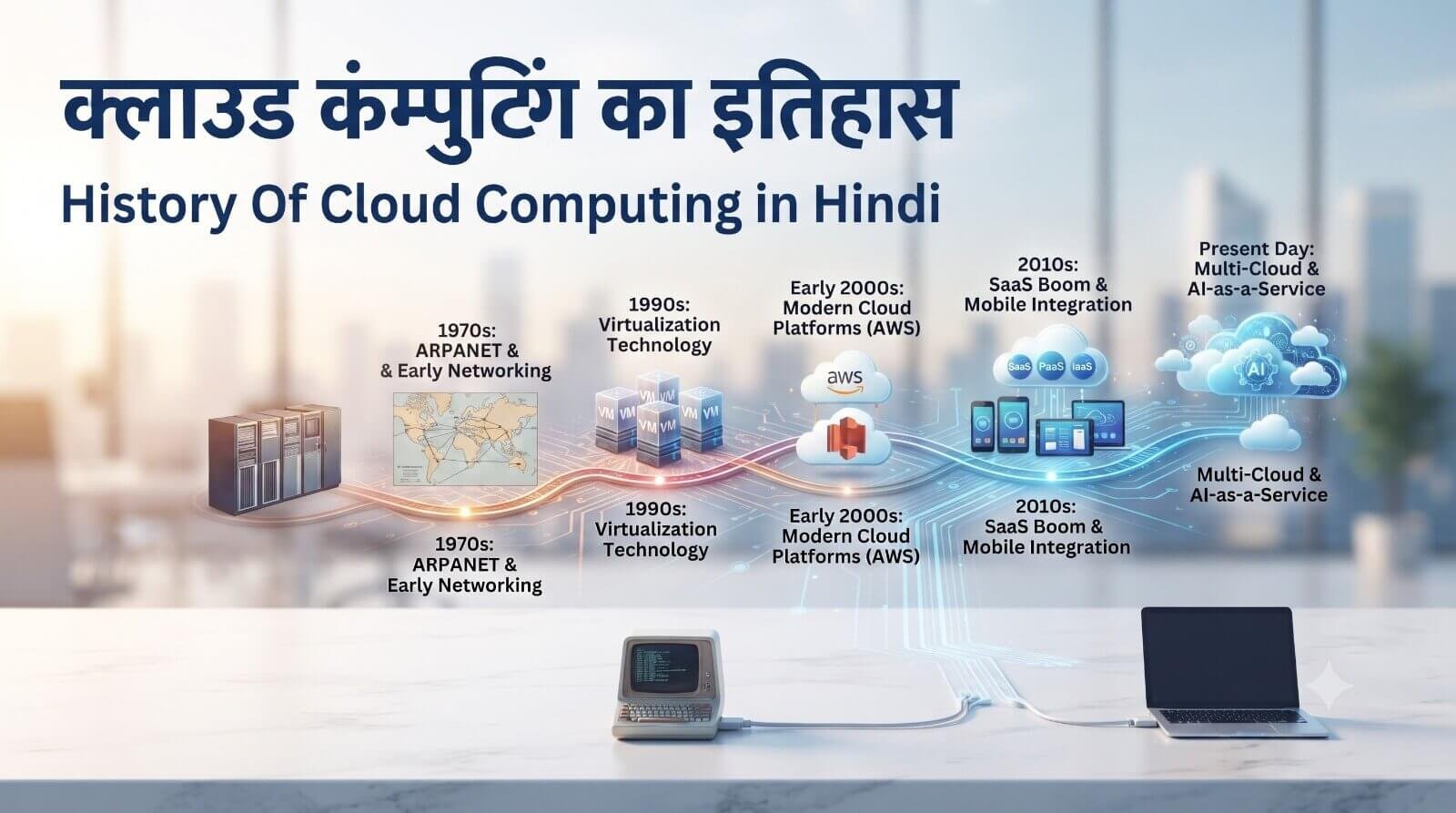 Cloud Computing का इतिहास | History Of Cloud Computing in Hindi